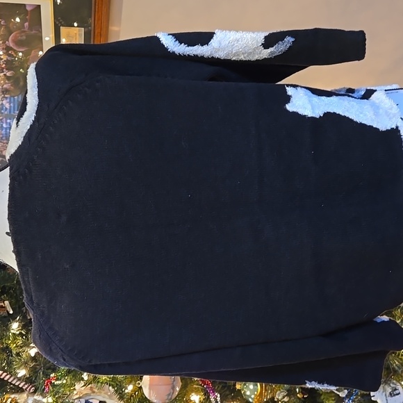 Vintage Michael Simon Black Cardigan with Cat Design - Picture 6 of 9